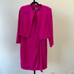Anne Klein Dress & Jacket Set – Size 6 – Pink